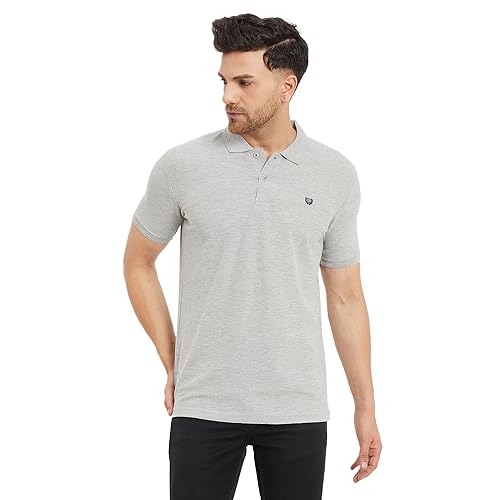 Image of Duke Stardust Men Half Sleeve Cotton T-Shirt (SD51 Grey Melange XL)