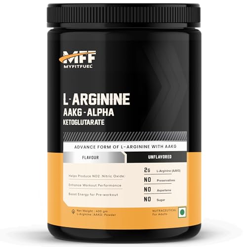 Image of MyFitFuel L Arginine Alpha-Ketoglutarate (AAKG) Pre Workout Powder | 400gm (Unflavoured)