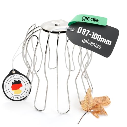 greate Protection anti feuille gouttière, galvanisé, réglable de 87 à 100 mm - crapaudine de gouttière - filtre gouttiere, crepinette gouttiere