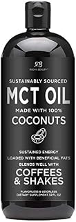 Premium MCT Oil Made only from Non-GMO Coconuts - 32oz. Keto, Paleo, Gluten