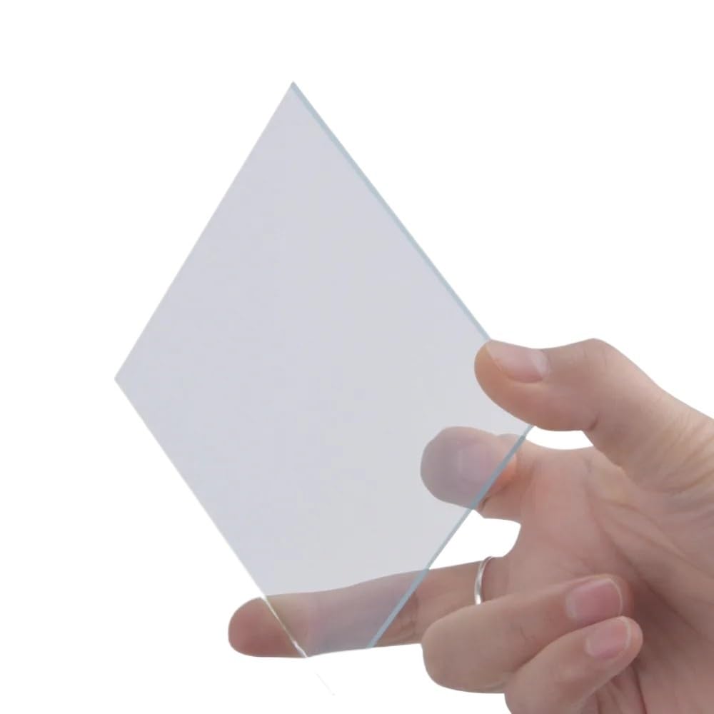 Generisch 20 Stück 40x40 x 1,1 mm, 15-20 Ohm/Quadratmeter, transparentes, leitfähiges Glas, Indium-Zinn-Oxid, ITO-beschichtetes Glas