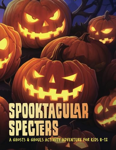 Spooktacular Specters: A Ghosts and Ghouls Activity Book for Kids 8-12: Puzzles, Crosswords, Coloring, Shaped Word Searches, Would you Rather & so much more! image 2
