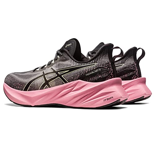 ASICS Women's NOVABLAST 3 LE Running Shoes, 9.5, Black/Pink Rave