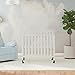 Davinci Dylan Folding Portable 3-in-1 Convertible Mini Crib and Twin Bed in White, Greenguard Gold Certified