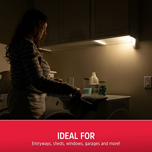 Image of Energizer LED Motion-Activated Security Light, Battery Operated, 40 Lumens, Wireless, Indoor /Outdoor, Over-The-Door, Ideal for Entryway, Porch, Patio, Basement, Shed, Garage, 38184 (Pack of 2)