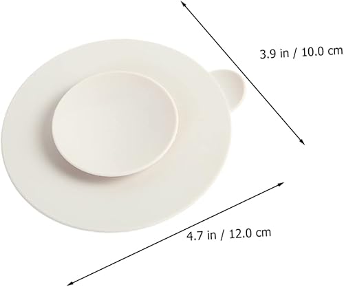 Miniatura 3 de Hohopeti Juego de 3 piezas de ventosa antiderrames, manteles individuales de silicona para bebés, placa de succión para niños pequeños, tapetes,