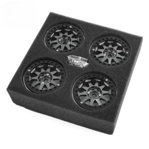 RC chenille pour escalade pneu moyeu roue alliage 2.2 pouces Gray