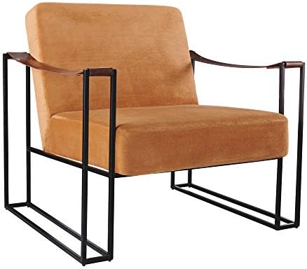 Signature Design by Ashley Kleemore Eclectic Upholstered Accent Chair, Orange