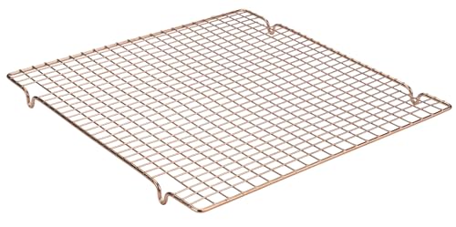 Dr. Oetker Auskühlgitter aus Edelstahl Vintage Oster Manufaktur – kupferfarben, PVD-Beschichtung, 30 x 30 cm, für Kuchen, Brot und Gebäck, stabiler Stand