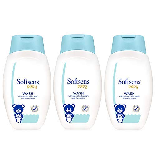 Softsens Baby TEAR FREE Baby Wash with natural milk cream & shea butter (200ml x Pack of 3)-picture-21