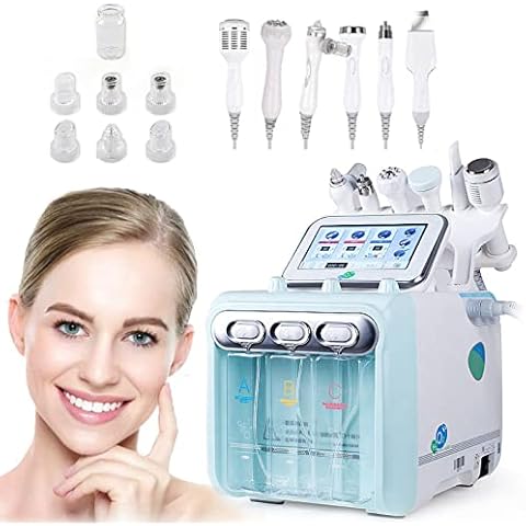 Hydrogen Oxygen Facial Beauty Machine, 6 in 1 Face Cleaning Hydro Water Oxygen Jet Peel Beauty Machine, Professional Face Care Machine, Beauty Salon Essential Cover