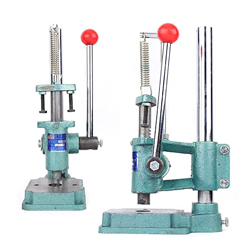 Lidhujnk Leather Craft Hole Punch Tool Set, Professional Punching Machine, Embossing Leather Stamp Punching, 1.5-13mm Chuck Head/Tool, Alloy Steel, 6KG, 160kg Pressure, 16mm Handle