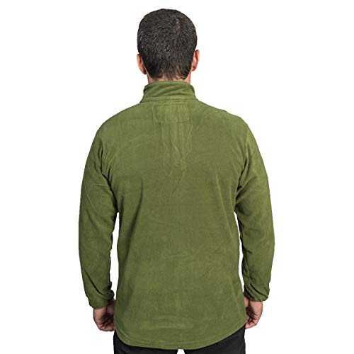 4147 - ABRIGO TRILHAS FLEECE - M - VERDE OLIVA