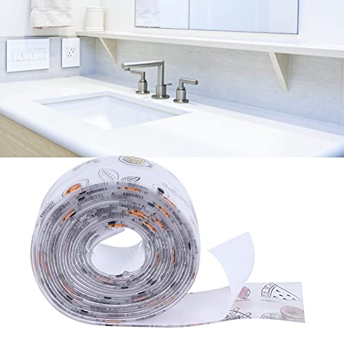 Image of Caulk Tape, Sealing Strip Eco-Friendly PVC for Toilet Walls for Kitchens for Shower Rooms for Bathtubs(Transparent Printing Fruit Color, Polar Animals)