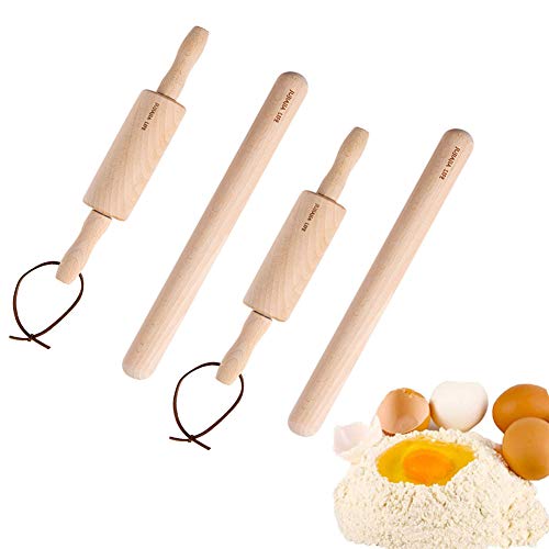 Wooden Rolling Pin Set- Dough Pastry Roller Wood Rolling Pin,Kitchen Making Tools