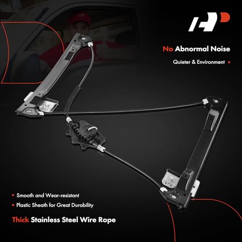 Image of A-Premium Power Window Regulator Front Driver Side Without Motor