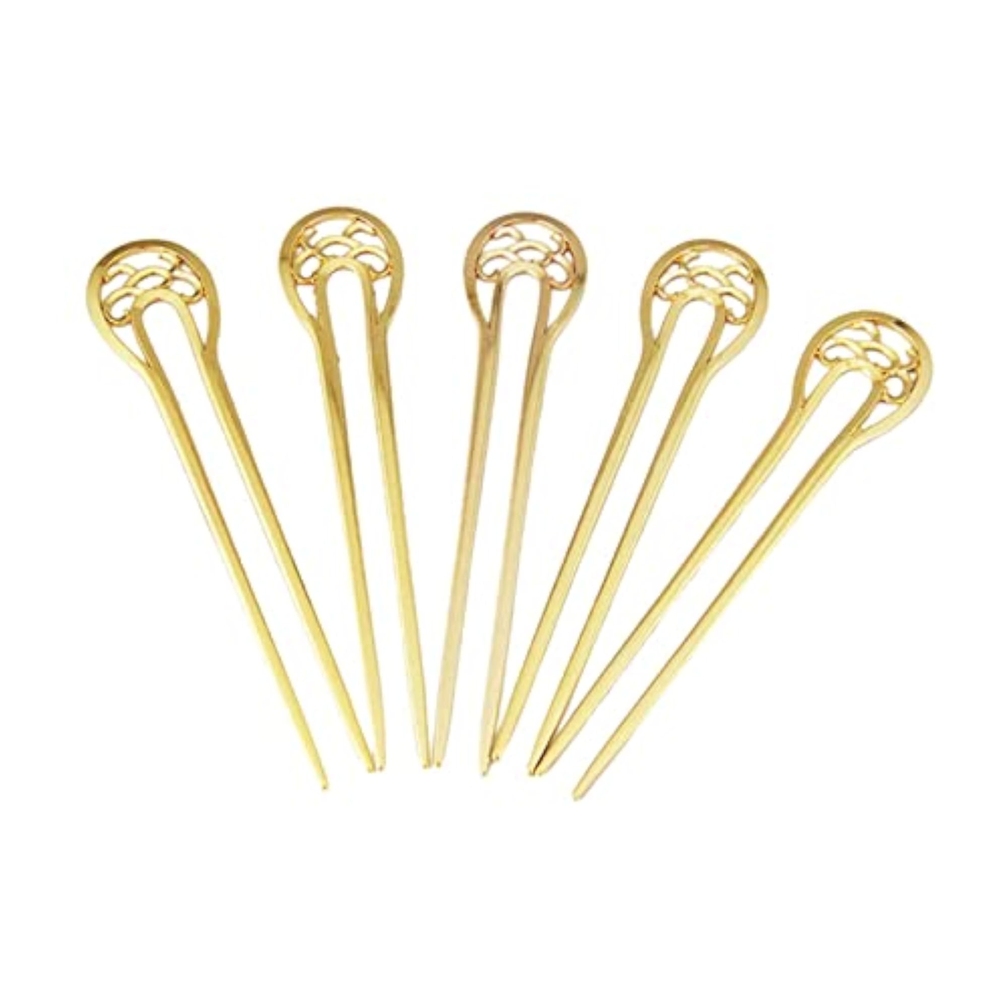 5x French Women Hair Sticks, U Shape Chopsticks Barrettes