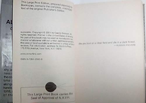 Alexandra - Last Tsarina 0739420429 Book Cover