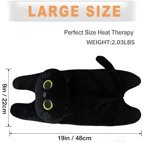 Image of Microwave Heating Pad for Cramps Pain Relief, 19 * 9 inch Microwavable Heating Pads for Back, Neck Shoulder, Cute Microwave Heating Pad Stuffed Animal, Moist Heat Pack, Lavender