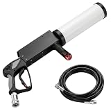 Machine à Fumée CO2 Portable, Pistolet à Fumée avec 4 LED RGB et Tuyau de 3 m, Portée de 6...