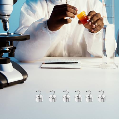 Pesas ranuradas de laboratorio con gancho para física escolar 5