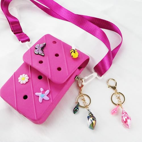 Porte-clés en coquillage de plage : Lot de 12 parfaits pour cadeaux d'invités souvenirs - 7