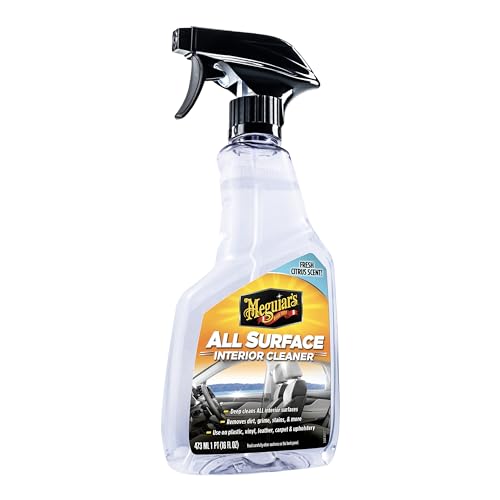 Meguiar’s All Surface Interior Cleaner – All Purpose Interior Cleaner Quickly and Safely Cleans All Your Surfaces and Leaves Behind a Pleasant Scent, 16oz