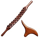 Faszienstab, Faszienrolle Holz, 2 Stück Massagestäbe für Körperentspannung, Ergonomisches Design für Muskelbehandlung, Natürliches Holzmaterial für Faszientraining