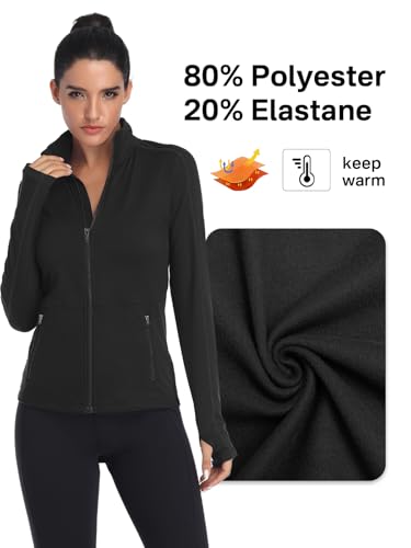 Image of VUTRU Women's Workout Yoga Jacket Full Zip Running Track Jacket