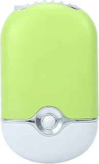 EVTSCAN Mini Personal Portable Fan, Air Conditioning Electric Fan, USB Rechargeale Portable Refrigeration Fan For Eyelash Extension Nail Polish Quick Dry(Green)