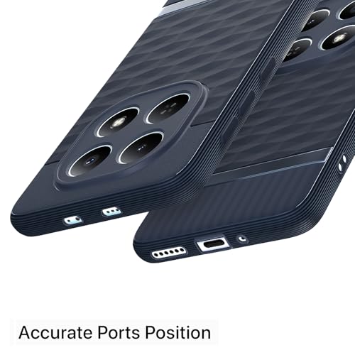 Image of Pikkme Back Cover for Redmi Note 15 5G Camera Protection 3D Hexa Cube Design Silicone Protective Bumper Case (Blue)