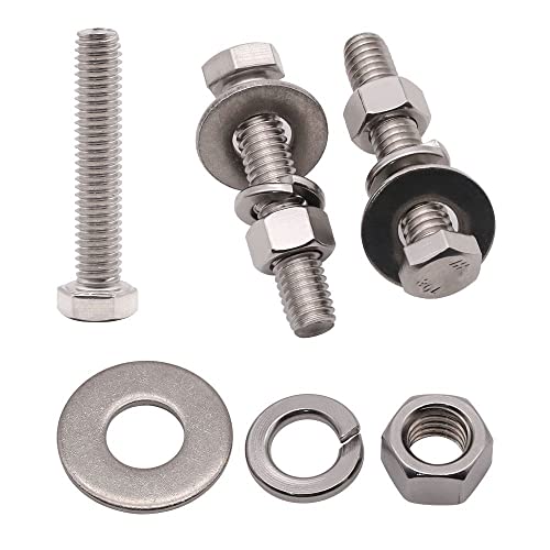 Boulons hexagonaux haut de gamme en acier inoxydable 304 à filetage total 1/2-13 x 1-3/4 po