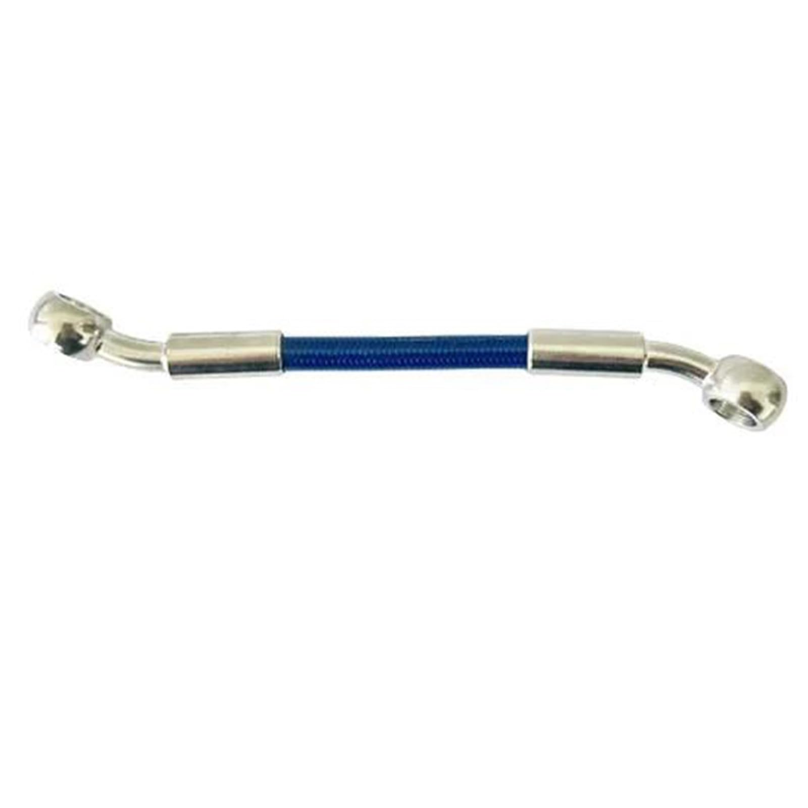Hydraulic Brake Hose Motorcycle Hydraulic Brake Hose Fittings 28-28 Degree Stainles Steel Braided Cable Tubing Oil Pipe 10mm Banjo(200CM)