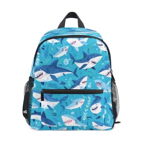 Sac à dos enfant requin bleu ergonomique pour soulager le dos à l'école