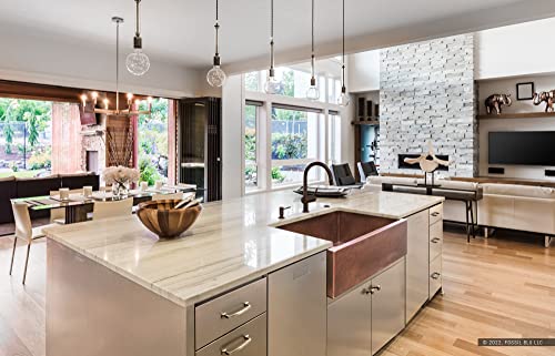 Fsw1104 Luxury 30-Inch Heavy 12-Gauge Medium Patina Copper Farmhouse Sink, Includes Accs, Flat Front #TOP6