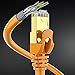Cat 7 Ethernet Cable 10 ft - (6 Pack) High-Speed Cat7 Internet & Network LAN Patch Cables, RJ45 Connectors - Perfect for Gaming, Streaming, and More (Orange)