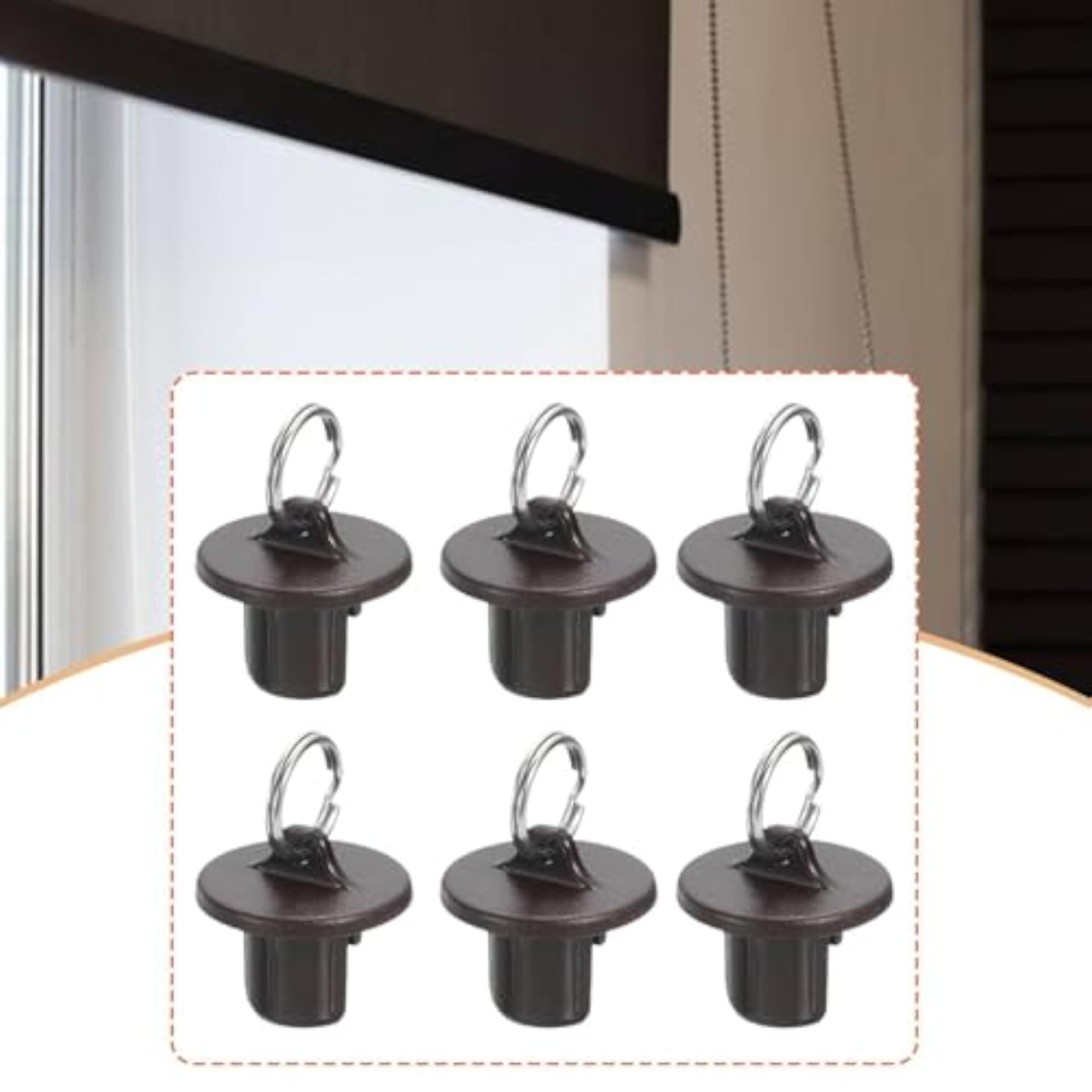 6Pcs Roller Shade End Caps Weather Resistant