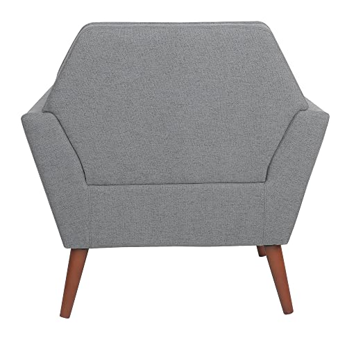 Levnary Modern Accent Chair, Comfy Upholstered Button Tufted Armchair With Wood Legs, Mid-Century Upholstered Single Sofa Chair For Reading Room Living Room (Dark Gray) #TOP5