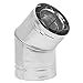 Metal-Fab Standard Direct Vent 45-Deg Swivel Elbow - 4" Dia