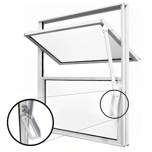 Janela Vitrô basculante 40x40 aluminio BRANCO para banheiro