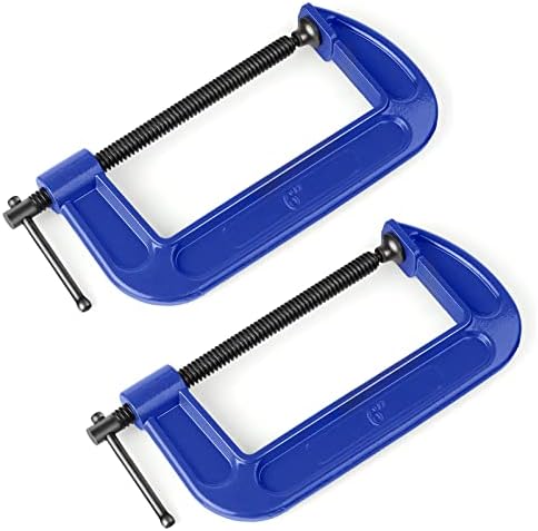 C Clamps Set 6-Inch C Clamp Heavy Duty C Clamps for DIY Woodworking and Welding