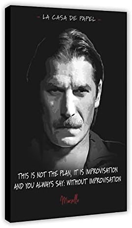 La Casa De Papel Poster De La Serie Televisee De Marsella Citation Sur Toile 0 Peintures Murales Pour Salon Decoration D Interieur Cadre 60 90 Cm Thepressfree