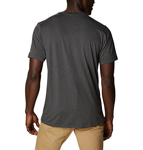 Columbia Men's Tech Trail Crew Neck Shirt, Wicking, Sun Protection, Shark, Large #TOP1