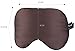 100% Silk Sleep Eye Mask, Adjustable Blocks Light Large Sleeping Blindfold Soft Cover, Perfect Sleep Aid Set for Home, Work Nap or Travel Use - 2 Pair of Earplugs Included (Brown)