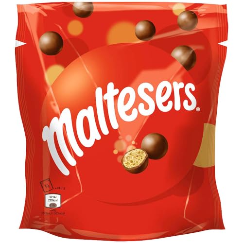 MALTESERS® Schokokugeln mit luftigem Knusperkern, Schokolade Snack, 1 Packung, 175g