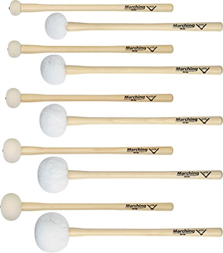 Vater Maillets de grosse caisse pour fanfare en feutre 71 a 76 cm