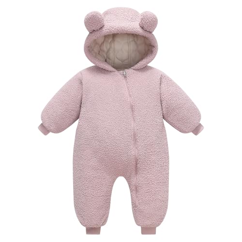 Toddler Snow Suit Baby Snowsuit Infant Winter Coat Fleece Clohtes 0-2T Hoodie