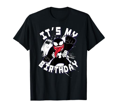 Marvel Spider-Man Birthday It's My B-Day Venom Logo T-Shirt