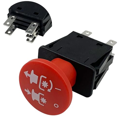 Image of 01545600 00522100 PTO Switch 5 Terminals 430-401 10 AMP for Arens Graely ProMster ztx 260z 34z Zoom 2148XL ZTR 2050 34 Zero 1844 2148 Ikon-XD Deta Series 6201 Red