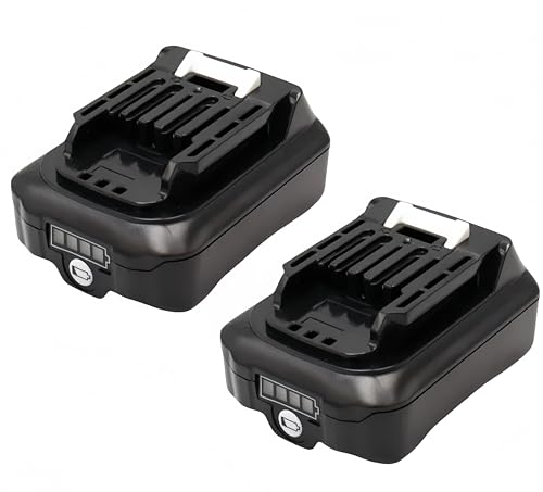 Geelink Lot de 2 batteries Li-ion de rechange 10,8 V BL1021B pour Makita 12 V CXT BL1016 BL1015 BL1041B DF031D DF0331D TD110D